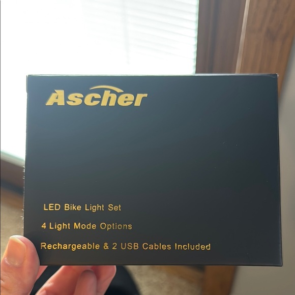 Ascher LED Bike Light Set - Picture 1 of 3